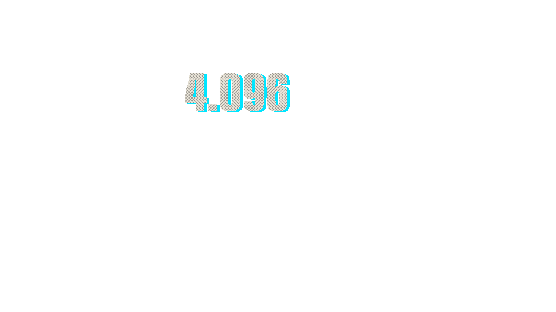 El contador 4.096 solo.